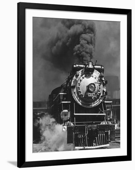 Piedmont Limited Locomotive on the Southern Railway's Charlotte Division-Horace Bristol-Framed Photographic Print