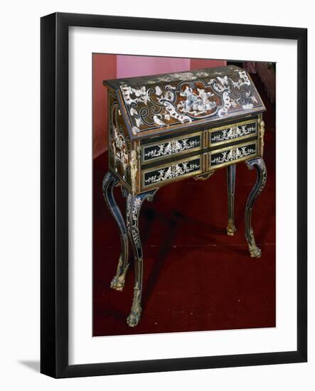 Piedmont Writing Desk Inlaid with Ivory-null-Framed Giclee Print