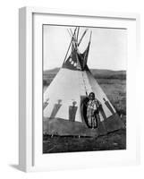 Piegan Girl, 1910-Edward S. Curtis-Framed Giclee Print