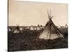 Piegan Indian Tipis, c. 1900-Science Source-Stretched Canvas