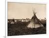 Piegan Indian Tipis, c. 1900-Science Source-Framed Giclee Print