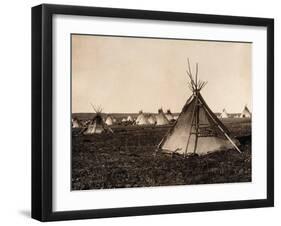 Piegan Indian Tipis, c. 1900-Science Source-Framed Giclee Print