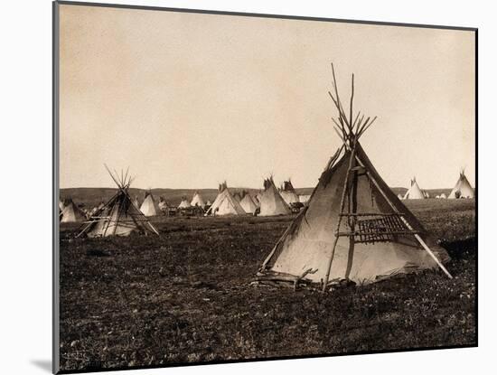 Piegan Indian Tipis, c. 1900-Science Source-Mounted Giclee Print