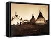 Piegan Indian Tipis, Medicine Tipi, c. 1900-Science Source-Framed Stretched Canvas