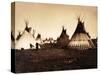 Piegan Indian Tipis, Medicine Tipi, c. 1900-Science Source-Stretched Canvas