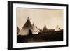 Piegan Indian Tipis, Medicine Tipi, c. 1900-Science Source-Framed Giclee Print