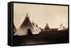 Piegan Indian Tipis, Medicine Tipi, c. 1900-Science Source-Framed Stretched Canvas