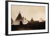 Piegan Indian Tipis, Medicine Tipi, c. 1900-Science Source-Framed Giclee Print