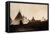 Piegan Indian Tipis, Medicine Tipi, c. 1900-Science Source-Framed Stretched Canvas