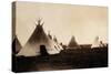 Piegan Indian Tipis, Medicine Tipi, c. 1900-Science Source-Stretched Canvas