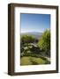 Pienza, the Garden of Hotel Il Chiostro and Monte Amiata in the Background-Guido Cozzi-Framed Photographic Print