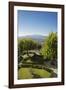 Pienza, the Garden of Hotel Il Chiostro and Monte Amiata in the Background-Guido Cozzi-Framed Photographic Print