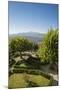 Pienza, the Garden of Hotel Il Chiostro and Monte Amiata in the Background-Guido Cozzi-Mounted Photographic Print