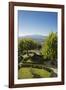 Pienza, the Garden of Hotel Il Chiostro and Monte Amiata in the Background-Guido Cozzi-Framed Photographic Print