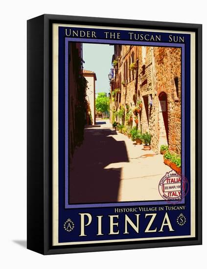Pienza Tuscany 4-Anna Siena-Framed Stretched Canvas