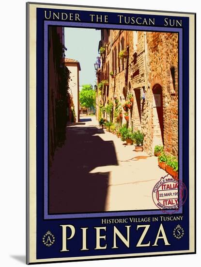 Pienza Tuscany 4-Anna Siena-Mounted Giclee Print