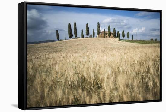 Pienza, Val d'Orcia, Tuscany, Italy-ClickAlps-Framed Stretched Canvas