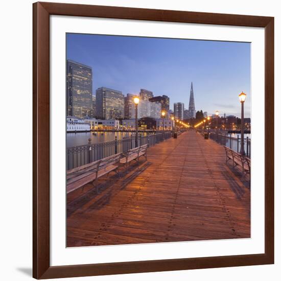 Pier 7, Transamerica Pyramid, Financial District, San Francisco, California, Usa-Rainer Mirau-Framed Photographic Print