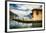 Pier and a Small House, Riva Del Garda, Italy-George Oze-Framed Photographic Print