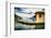 Pier and a Small House, Riva Del Garda, Italy-George Oze-Framed Photographic Print