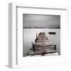 Pier And Boat II-null-Framed Art Print