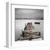 Pier And Boat II-null-Framed Art Print