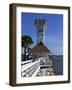 Pier and Clock, Bradenton Beach, Anna Maria Island, Florida, USA-Fraser Hall-Framed Photographic Print