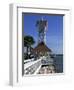 Pier and Clock, Bradenton Beach, Anna Maria Island, Florida, USA-Fraser Hall-Framed Photographic Print