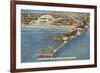 Pier and Convention Hall, Atlantic City, New Jersey-null-Framed Premium Giclee Print