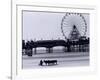 Pier and Donkey Rides, Blackpool, England-Walter Bibikow-Framed Photographic Print