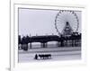 Pier and Donkey Rides, Blackpool, England-Walter Bibikow-Framed Photographic Print