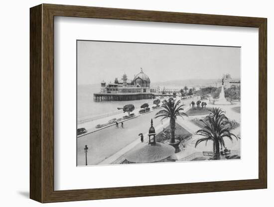 Pier and Promenade Des Anglais, Nice-Chris Hellier-Framed Photographic Print