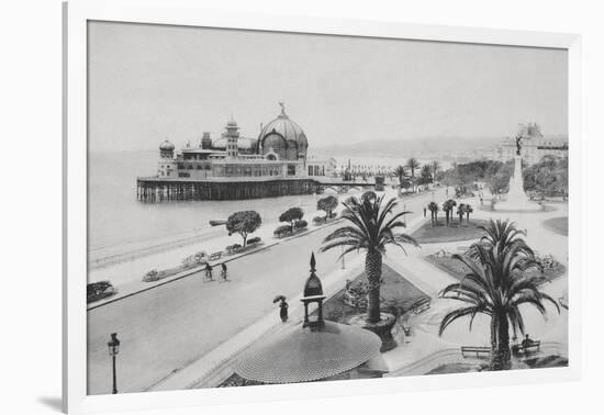 Pier and Promenade Des Anglais, Nice-Chris Hellier-Framed Photographic Print