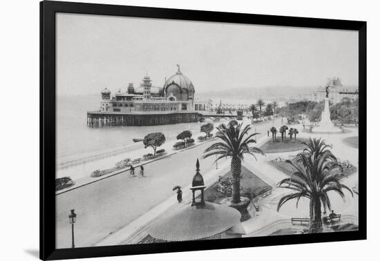 Pier and Promenade Des Anglais, Nice-Chris Hellier-Framed Photographic Print