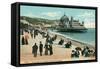 Pier and Promenade, Nice, France-null-Framed Stretched Canvas