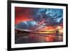 Pier and Sunset-Lantern Press-Framed Art Print