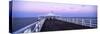 Pier at Dusk, Shorncliffe Pier, Shorncliffe, Brisbane, Queensland, Australia-null-Stretched Canvas