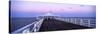 Pier at Dusk, Shorncliffe Pier, Shorncliffe, Brisbane, Queensland, Australia-null-Stretched Canvas