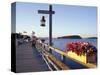 Pier at Frenchman Bay, Maine, USA-Jerry & Marcy Monkman-Stretched Canvas