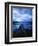 Pier at Lake McDonald Under Clouds-Aaron Horowitz-Framed Premium Photographic Print