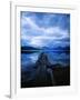 Pier at Lake McDonald Under Clouds-Aaron Horowitz-Framed Photographic Print