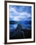 Pier at Lake McDonald Under Clouds-Aaron Horowitz-Framed Photographic Print
