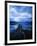 Pier at Lake McDonald Under Clouds-Aaron Horowitz-Framed Photographic Print