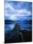 Pier at Lake McDonald Under Clouds-Aaron Horowitz-Mounted Photographic Print