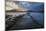 Pier at low tide at sunset, Rockcliffe, Dalbeattie, Dumfries and Galloway-Stuart Black-Mounted Photographic Print