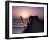 Pier at Madinat Jumeirah Hotel, Dubai, United Arab Emirates, Middle East-Amanda Hall-Framed Photographic Print