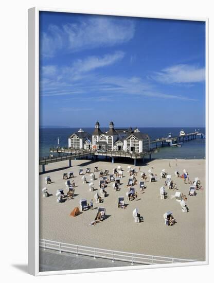 Pier at Sellin, Island of Rugen, Mecklenburg-Vorpommern, Germany-Hans Peter Merten-Framed Photographic Print