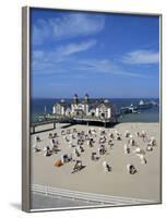 Pier at Sellin, Island of Rugen, Mecklenburg-Vorpommern, Germany-Hans Peter Merten-Framed Photographic Print