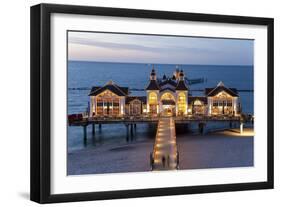 Pier at Sellin, Rugen Island, Mecklenburg-Vorpommern, Germany-Peter Adams-Framed Photographic Print