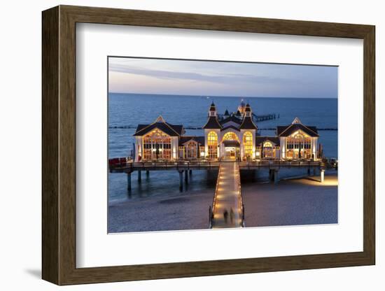 Pier at Sellin, Rugen Island, Mecklenburg-Vorpommern, Germany-Peter Adams-Framed Photographic Print